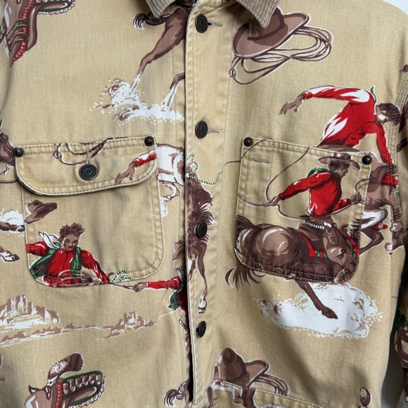 Ralph Lauren Beige Western cowboy Print Jacket - Picture 3 of 11